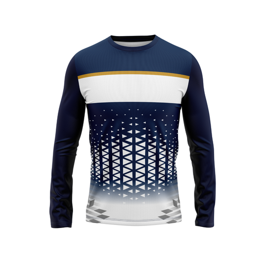 Round Neck Fullsleeve Printed Jersey White NP00190