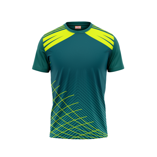 Round Neck Printed Jersey Green NP00193