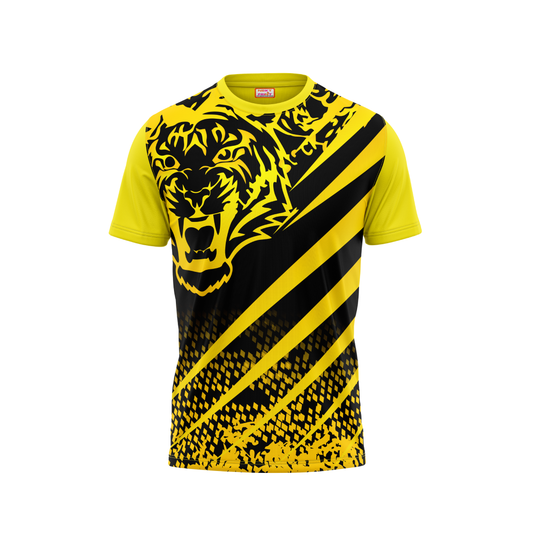 Round Neck Printed Jersey Yellow NP00195