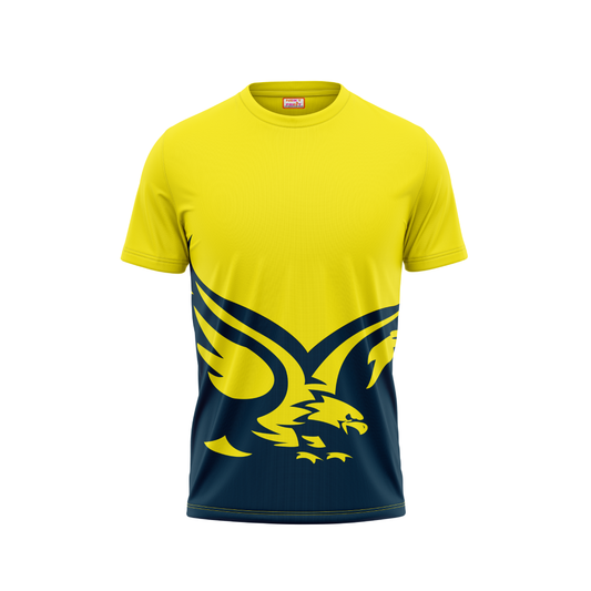 Round Neck Printed Jersey Yellow NP00197