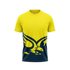 Round Neck Printed Jersey Yellow NP00197