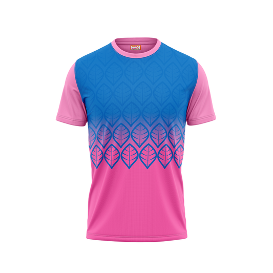 Round Neck Printed Jersey Pink NP00199