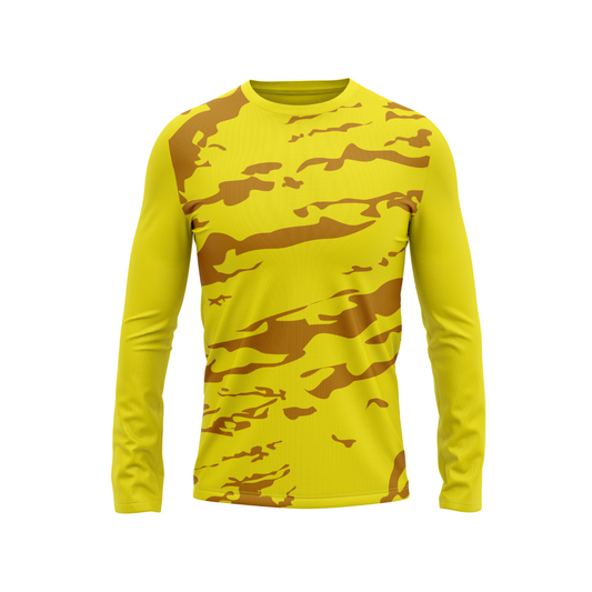 Round Neck Fullsleeve Printed Jersey Yellow NP0019