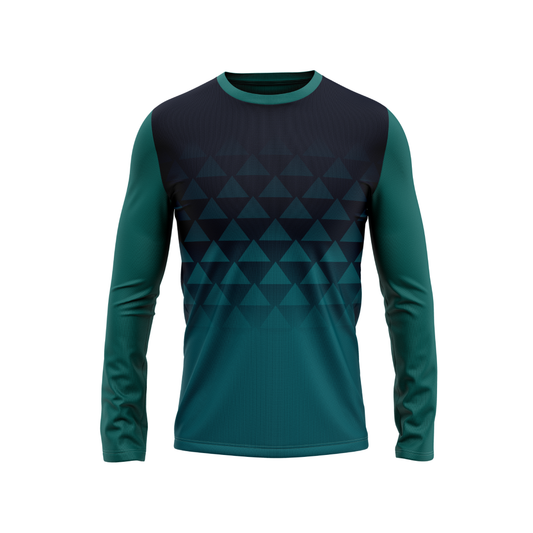 Round Neck Fullsleeve Printed Jersey Green NP00201