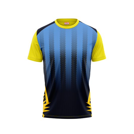 Round Neck Printed Jersey Yellow NP00205