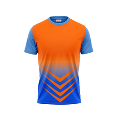 Round Neck Printed Jersey Skyblue NP00207