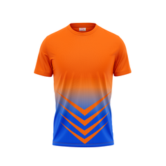 Round Neck Printed Jersey Orange NP00178