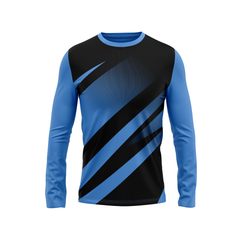 Round Neck Fullsleeve Printed Jersey Skyblue NP00211