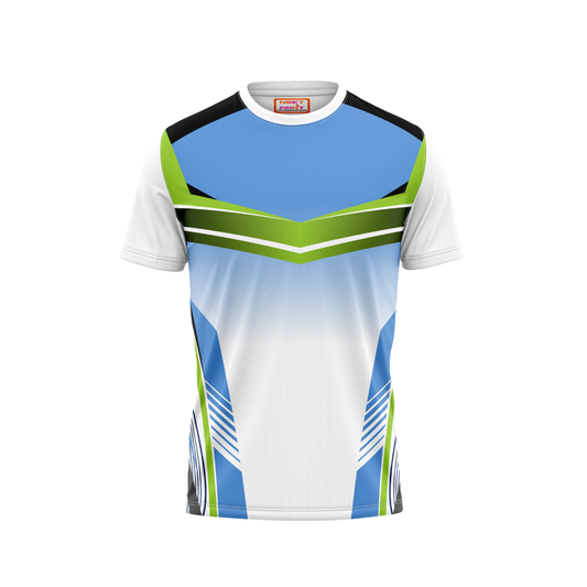 Round Neck Printed Jersey White NP00217