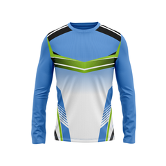 Round Neck Fullsleeve Printed Jersey Skyblue NP00217