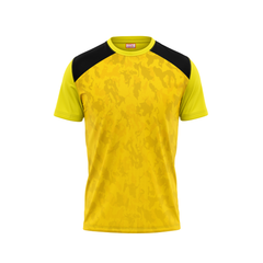 Round Neck Printed Jersey Yellow NP0021