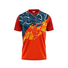 Round Neck Printed Jersey Red NP00223