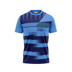 Round Neck Printed Jersey Skyblue NP00227