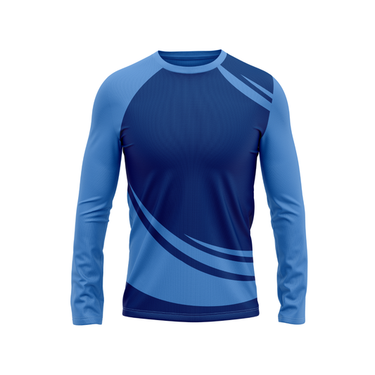 Round Neck Fullsleeve Printed Jersey Skyblue NP00230