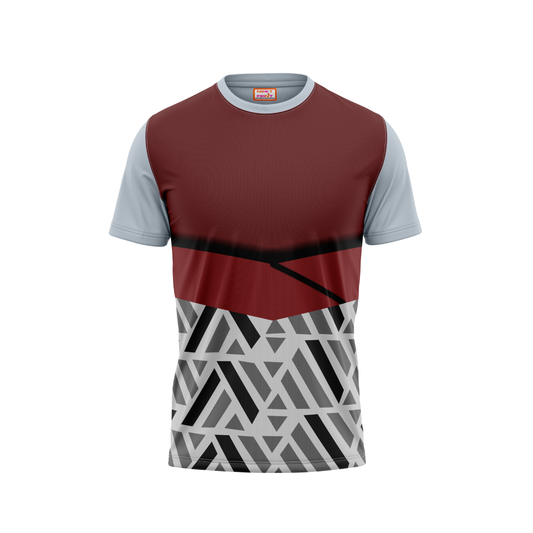 Round Neck Printed Jersey Grey NP00233