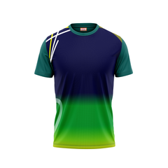 Round Neck Printed Jersey Green NP00236