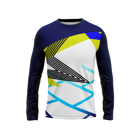 Round Neck Fullsleeve Printed Jersey White NP00240