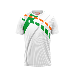 Round Neck Printed Jersey White NP00241