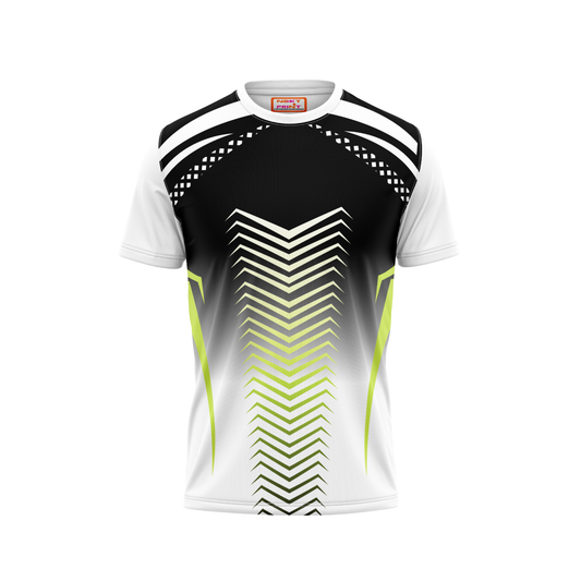 Round Neck Printed Jersey White NP00242