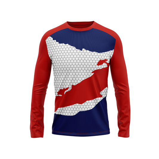 Round Neck Fullsleeve Printed Jersey Red NP00243