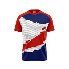 Round Neck Printed Jersey Red NP00243