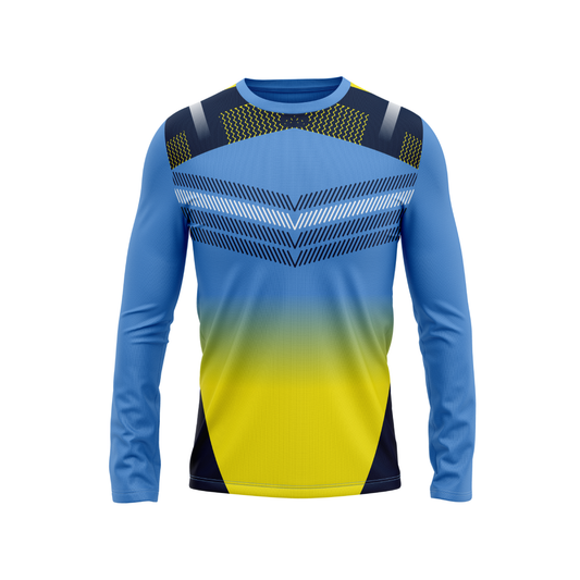 Round Neck Fullsleeve Printed Jersey Skyblue NP00246
