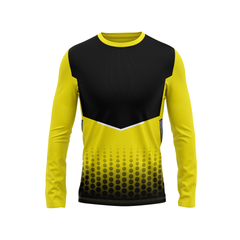 Round Neck Fullsleeve Printed Jersey Yellow NP00247