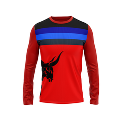 Round Neck Fullsleeve Printed Jersey Red NP00248