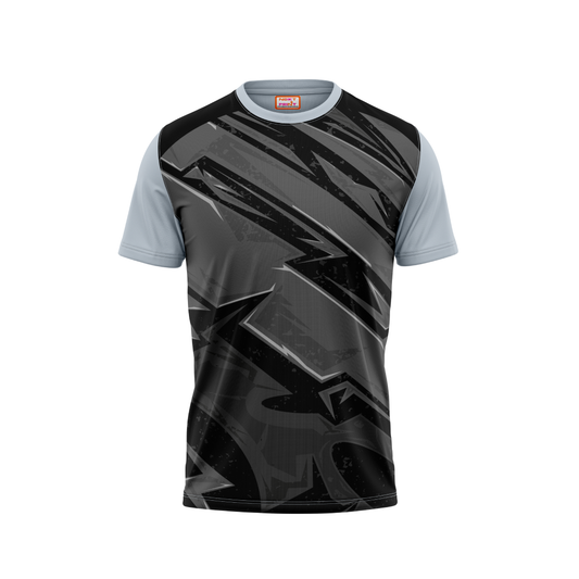 Round Neck Printed Jersey Grey NP00250