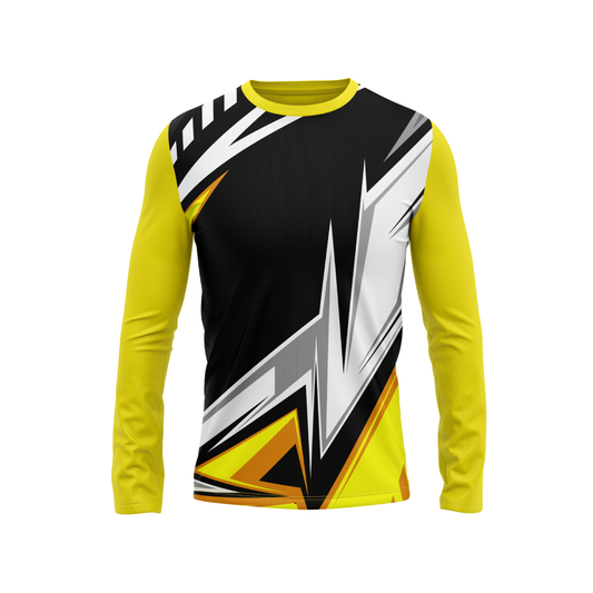 Round Neck Fullsleeve Printed Jersey Yellow NP0027