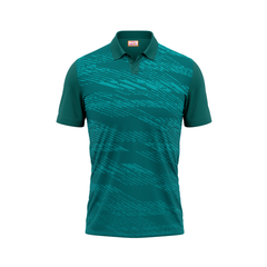 Next Print Polo Neck Printed Jersey Green NP002