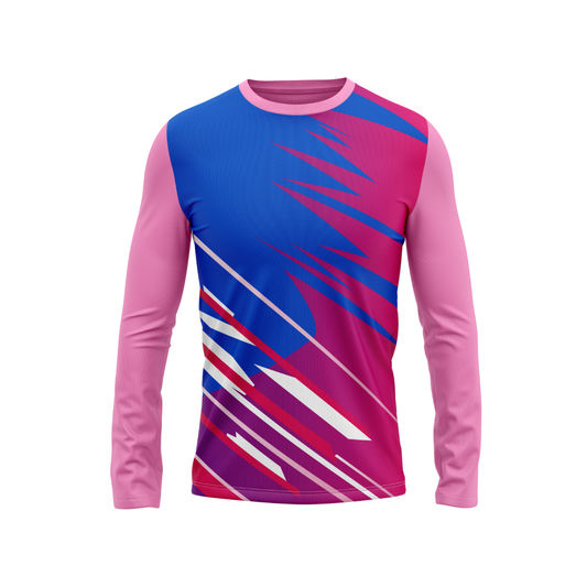Round Neck Fullsleeve Printed Jersey Pink NP0031