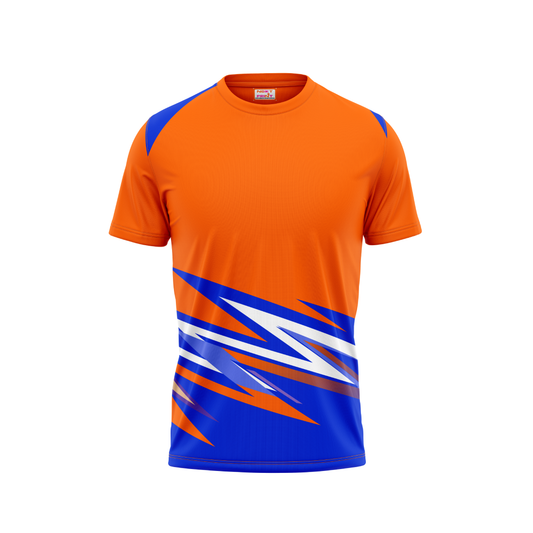 Round Neck Printed Jersey Orange NP003