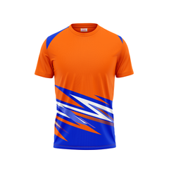 Round Neck Printed Jersey Orange NP003