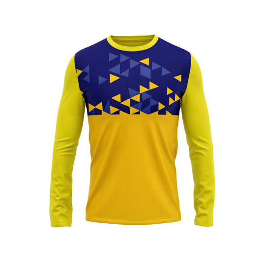 Round Neck Fullsleeve Printed Jersey Yellow NP0041