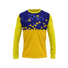 Round Neck Fullsleeve Printed Jersey Yellow NP0041