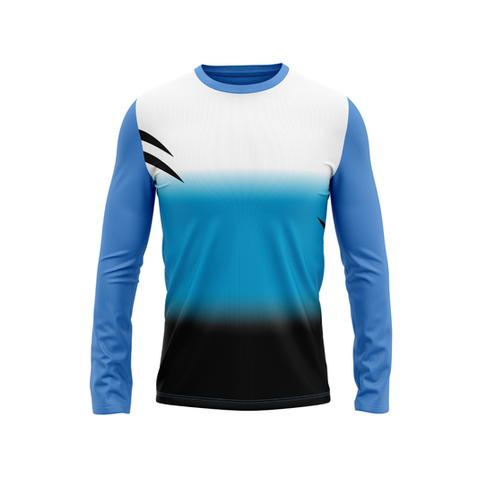Round Neck Fullsleeve Printed Jersey Skyblue NP0042