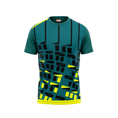 Round Neck Printed Jersey Green NP0044