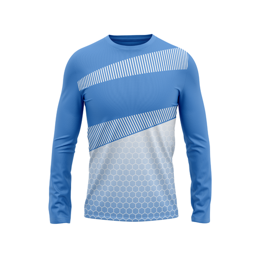 Round Neck Fullsleeve Printed Jersey Skyblue NP0047