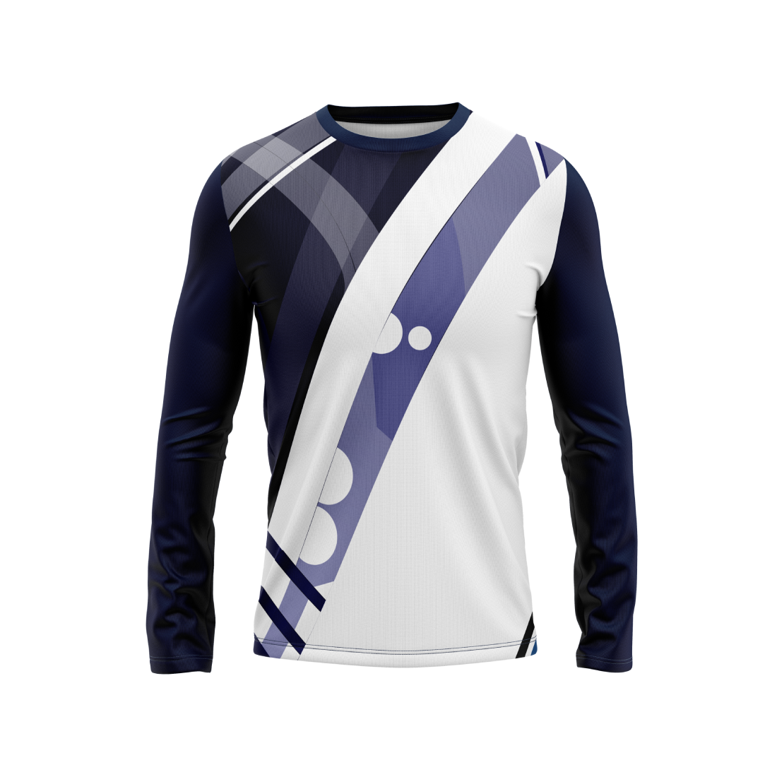 Round Neck Fullsleeve Printed Jersey White NP0049