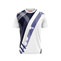 Round Neck Printed Jersey White NP0049