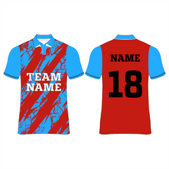NEXT PRINT All Over Printed Customized Sublimation T-Shirt Unisex Sports Jersey Player Name & Number, Team Name NP0080013
