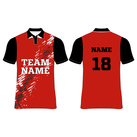 Nextprint customized red design printed jersey NP0080017