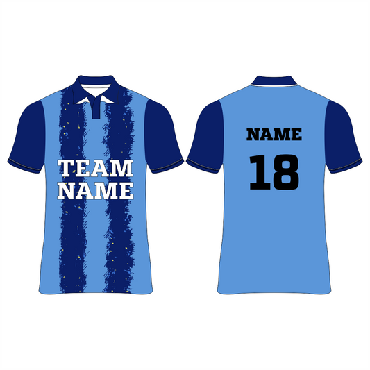 Nexprint customized blue design cricket jersey NP0080019