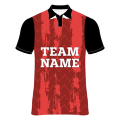 Nextprint customized red design cricket jersey NP0080021