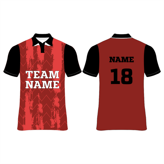 Nextprint customized red design cricket jersey NP0080021