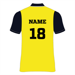 Nextprint customized black yellow design cricket jersey NP0080022