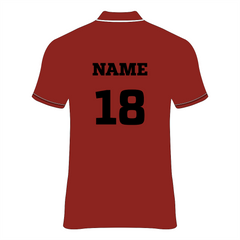 Nextprint customized red polo neck cricket jerseys NP0080029
