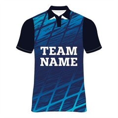 Nextprint customized royalblue printed cricket jersey NP0080034