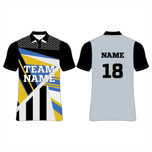 Nextprint white grey customized cricket jersey NP0080044